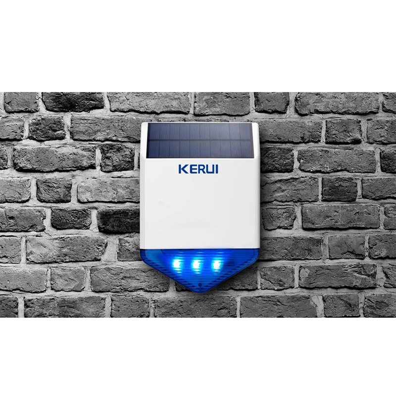 KERUI 110dB 433 МГц SJ1 Солнечный сирена Системы кнопка SOS домашней безопасности вызова