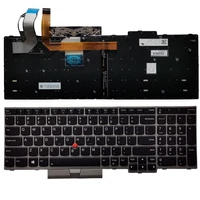 new laptop english keyboard for lenovo thinkpad e580 e585 e590 e595 t590 p53s l580 l590 p52 p72 p53 p73 us keyboard silver frame