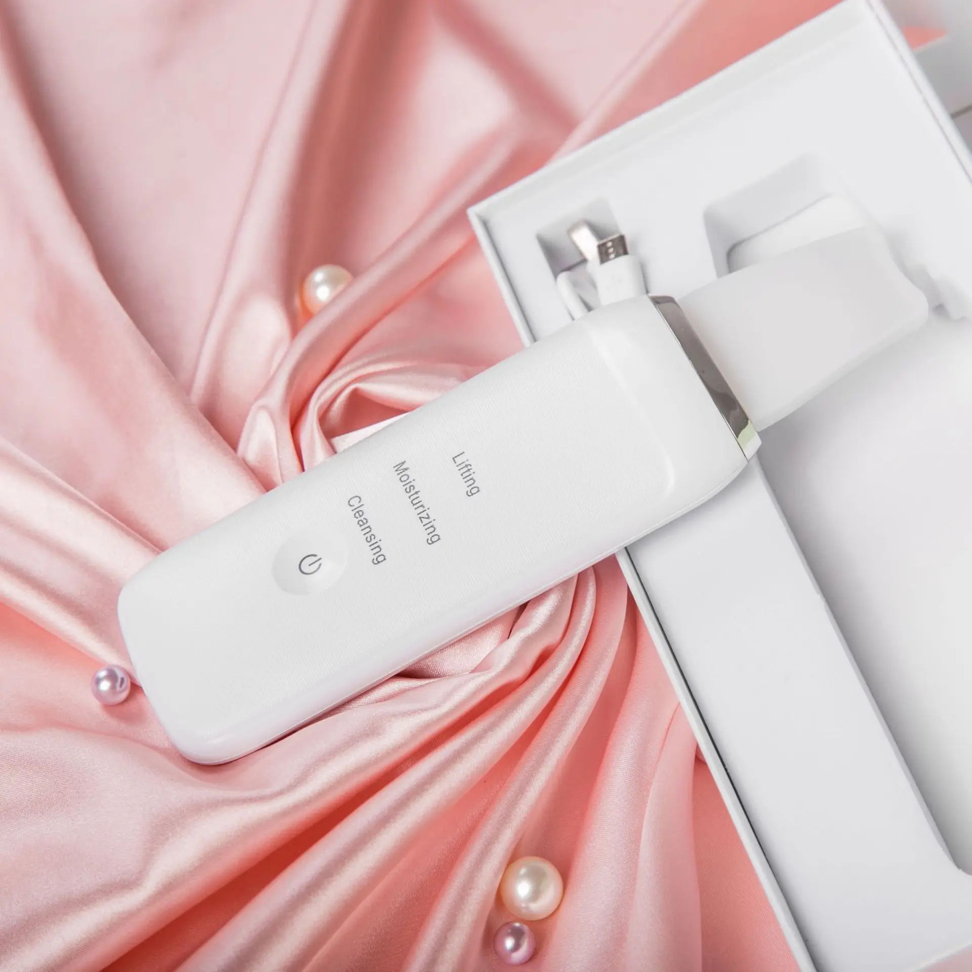 Ультразвуковой скребок для кожи лица глубокое очищение пор и устройство ухода за