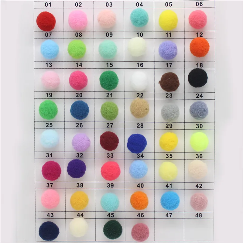 

Wholesale 2000Pcs 8mm Pompoms Soft Pom Poms Fur Ball Arts Toys Crafts DIY Apparel Sewing Fabric Supplies Wedding Home Decoration