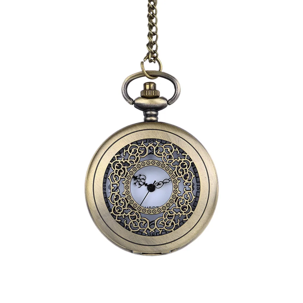 Индивидуальные классические ретро карманные часы для мужчин и женщин кварцевые