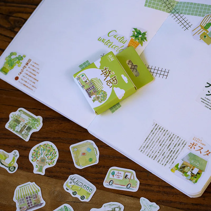 Декоративные наклейки 40 шт./лот для скрапбукинга растений этикетка дневник