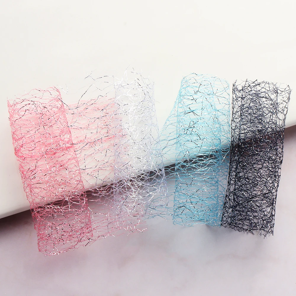 Новинка хит продаж 3D сетчатые наклейки на ногти золотистые/Серебристые ажурные