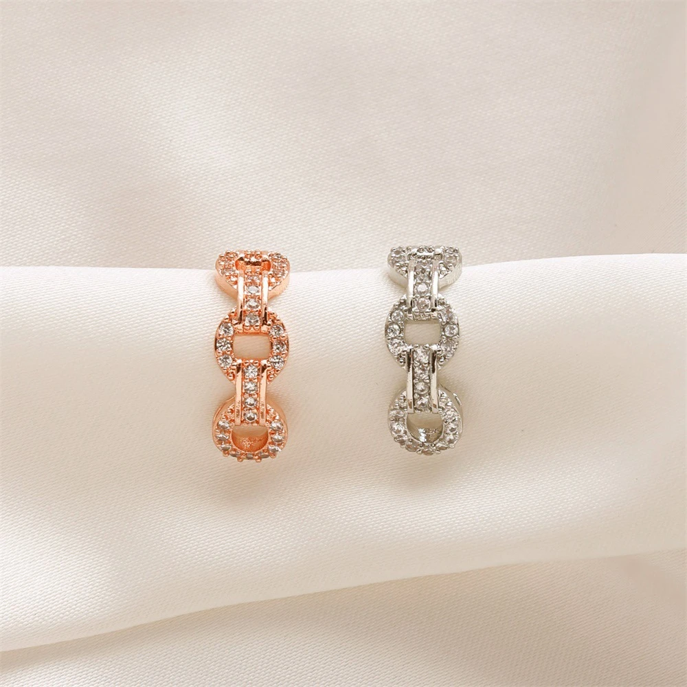 1 шт. эстетические серьги на цепочке из розового золота темпераментные полые