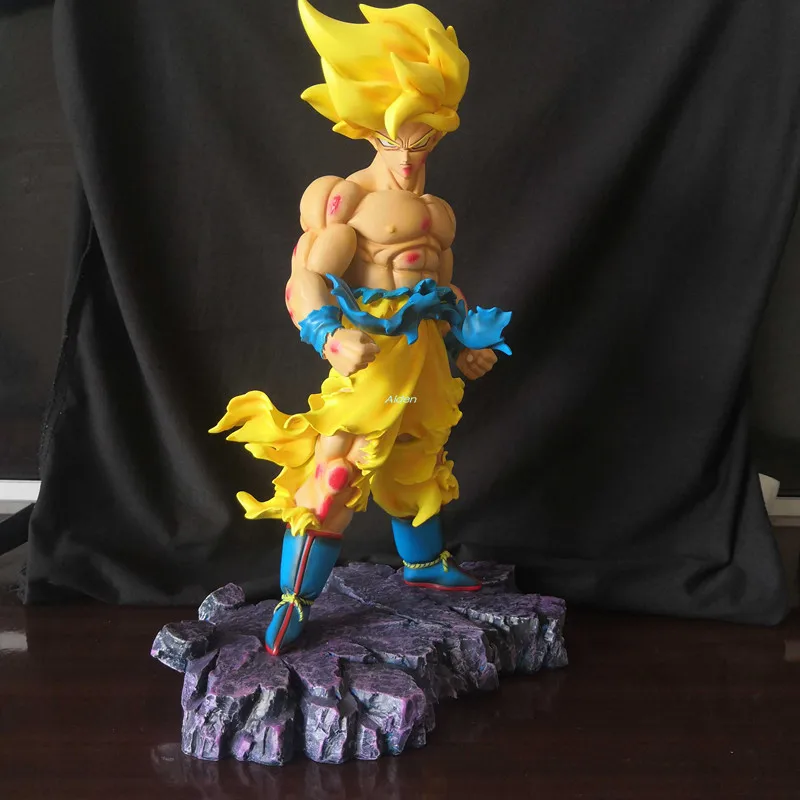 1" Dragon Ball Z статуя Супер Saiyan бюст Сон Гоку полноразмерный портрет Вселенная босс Frieza GK модель игрушки коробка 35 см Z2607