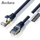 Позолоченный кабель Bochara Cat8 Ethernet Rj45, многоэкранированный кабель для модемного маршрутизатора, сети LAN, 3 м, 5 м, 10 м, 15 м, 20 м