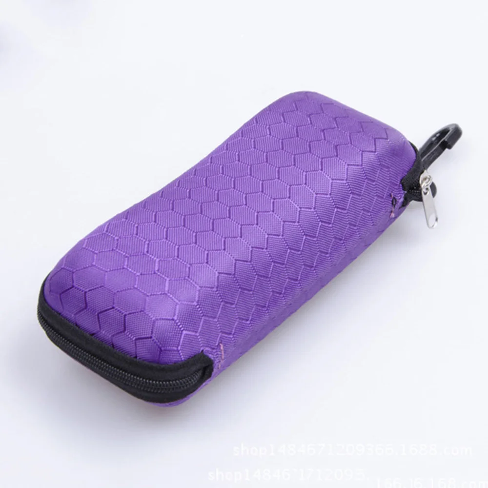 

Newly Protable Rectangle Zipper Sunglasses Hard Eye Glasses Case Protector Box