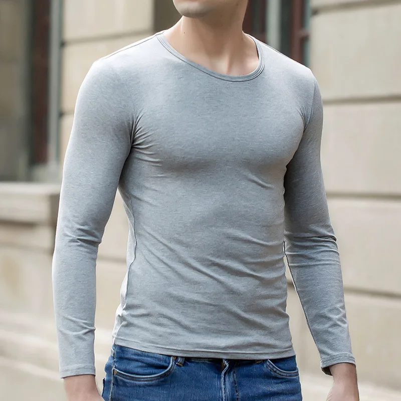 MRMT 2022 новая мужская футболка с длинным рукавом облегающая Мужская круглым