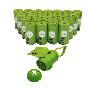 Пакеты для собачьих уборки, 414 штук, 23 рулона, большие неароматизированные пакеты для собак, зеленые, черные, оранжевые, с дозатором, товары для собак