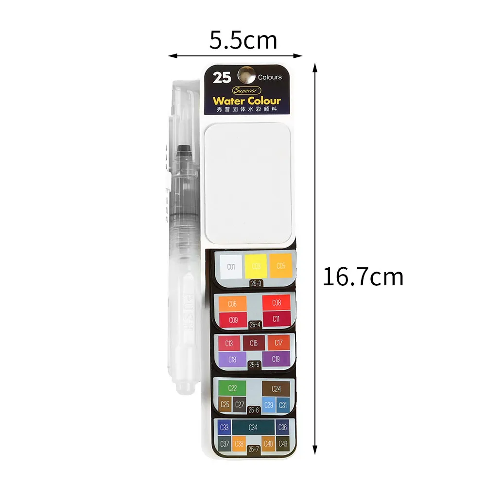 Вентилятор формы сплошного цвета Краски 18/25/33/42 Цвет однотонные Портативный