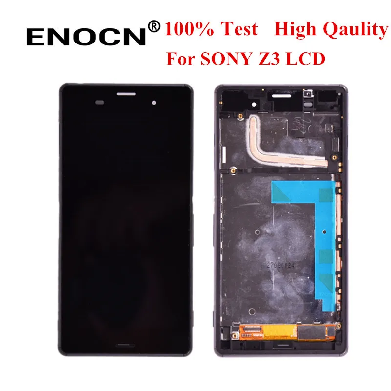 ЖК-дисплей ENOCN класса AAA +++ для SONY Xperia Z3, сенсорный экран с рамкой для SONY Xperia Z3 Dual, ЖК-дисплей D6633 D6603