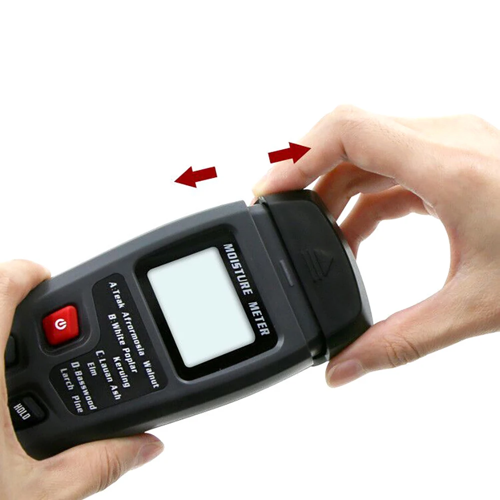 

0-99.9% Two Pins Digital Wood Moisture Meter Wood Humidity Tester Hygrometer Timber Damp Detector Large LCD Display