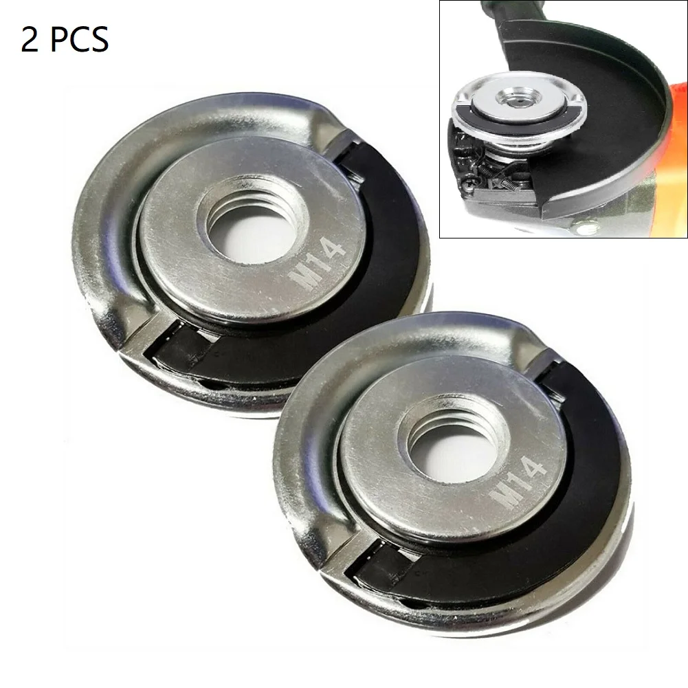 

Angle Grinder Nuts Flange Nuts Set M14 Thread For Quick Clamping Locking Release Change Angle Grinder Accessories