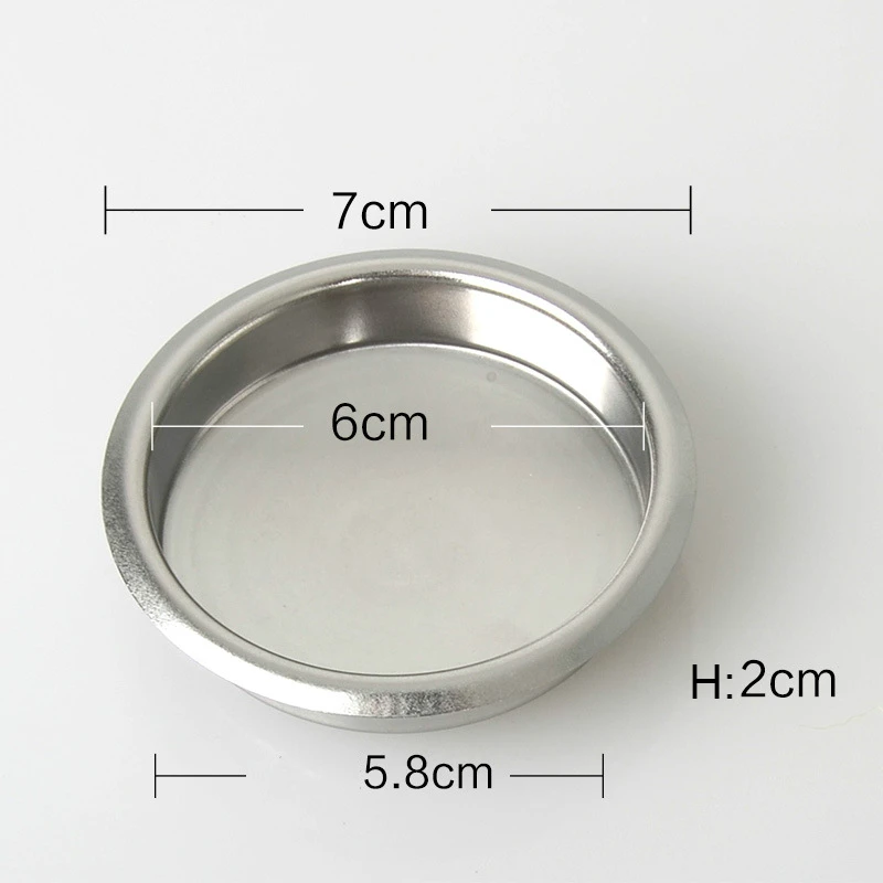58mm Blank Filter Фильтр Portafilter пустой фильтр для слепых фильтров корзина с резиновым диском кофеварка эспрессо машины группа головок очиститель - Цвет: 58mm Blank Filter