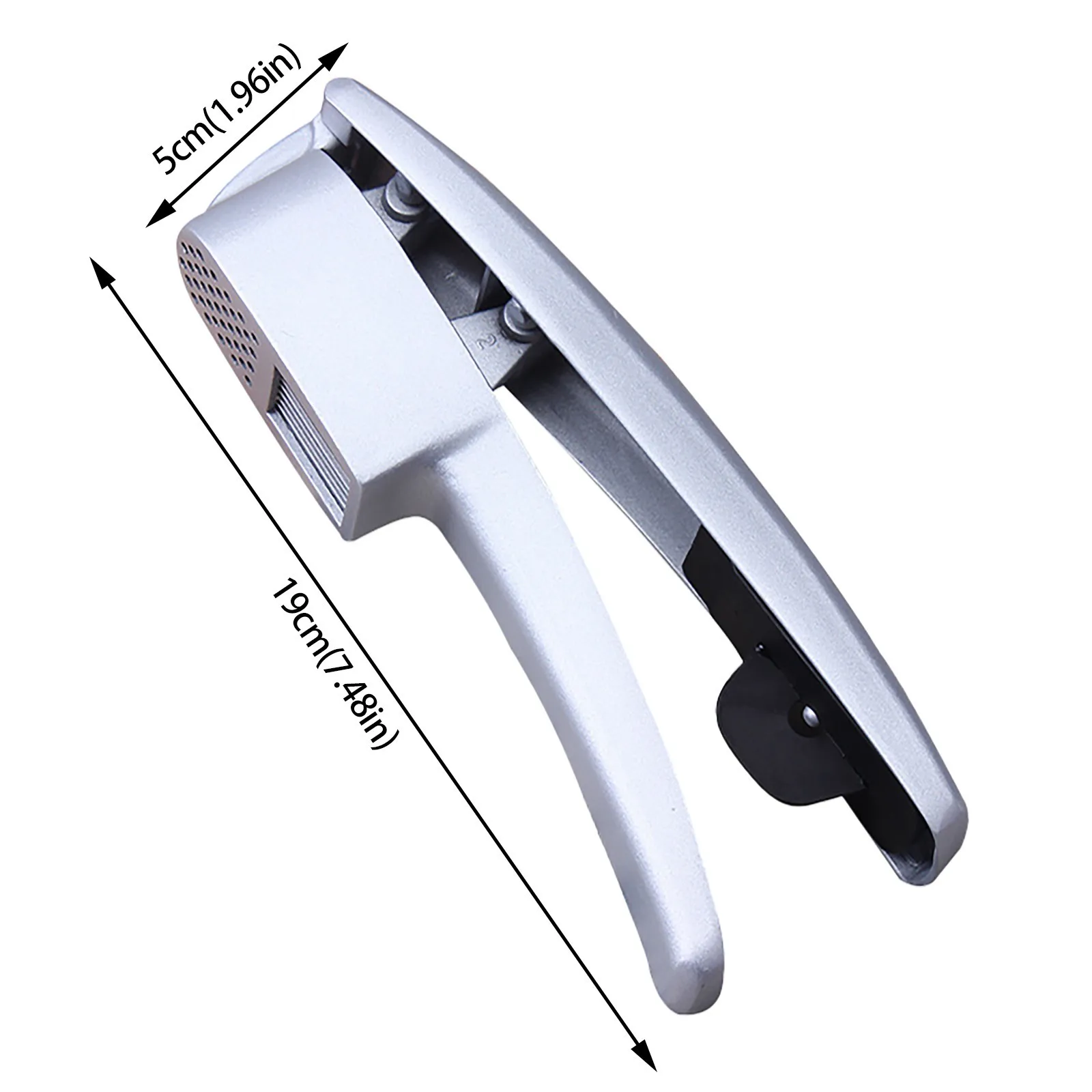 

40# Garlic Press 2 In 1 Peeling Garlic Mincer Silicer Supports Pressing Ginger Juice Professional Stainless Steel Garlic Crusher