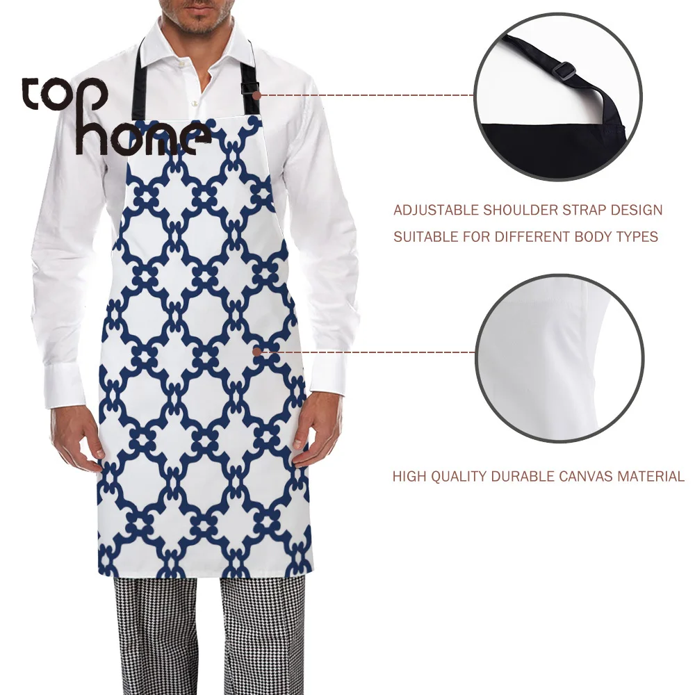 Tophome Кухонный Фартук геометрический абстрактный дизайн синий прочная простота