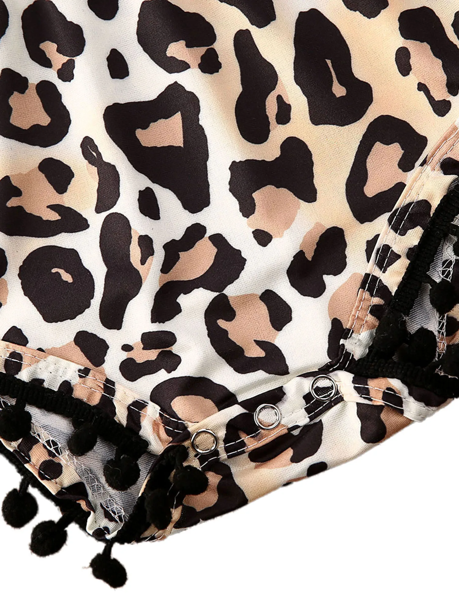 Pudcoco-ropa para beb&eacute; reci&eacute;n nacido, mono de leopardo sin mangas con bolas de borla, trajes, 2020-5