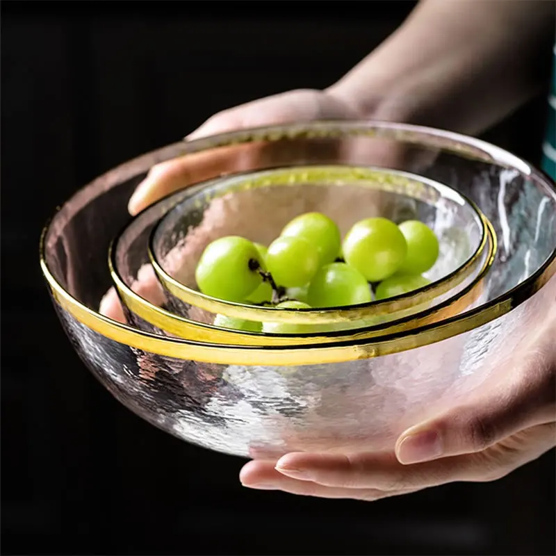 Стеклянная чаша посуда креативная для фруктов салата лапши мороженого