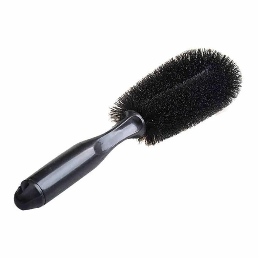 

Wheel Brush, Easy Clean Wheel Detailing Brush 28.5CM Long Soft Bristle, Car Wheel Brush Tire Detail Cleaning Brush for Truck Car