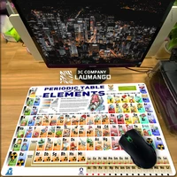 computer desk accessories periodic table of the elements mouse pad mausepad pc gamer cabinet gaming laptop mat mousepad company