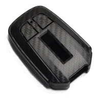 abs car key fob cover case set holder for isuzu d max mux truck dmax smart 2b remote keyless carbon fiber grain shell