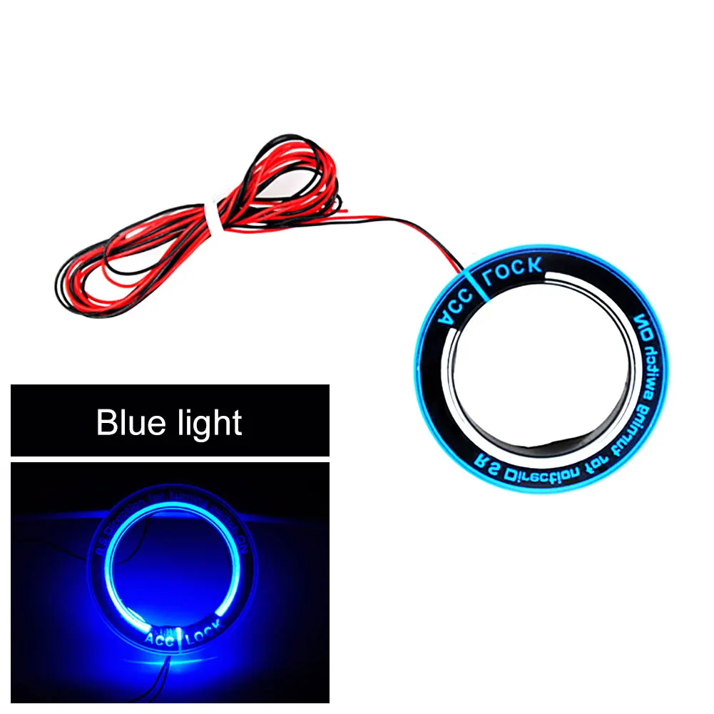 Car Ignition Key Ring LED Light Decoration Modified Sticker Suitable For Ford Focus 2 Focus 3 Cool Jia Mondeo Auto Parts