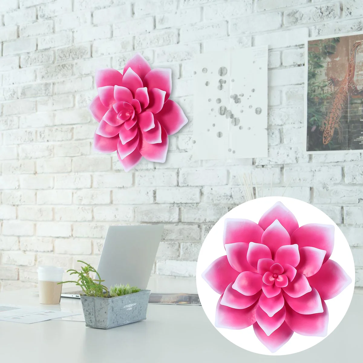 

1 шт. суккулент цветок настенное украшение