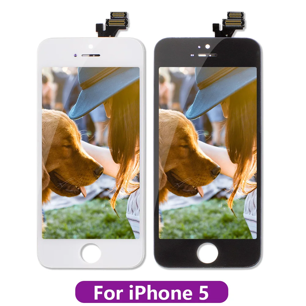 Белый и черный AAAAA абсолютно для iPhone 6 6G ЖК-дисплей кодирующий преобразователь сенсорного экрана в сборе для iPhone6 4,7 ''без битых пикселей+ подарок