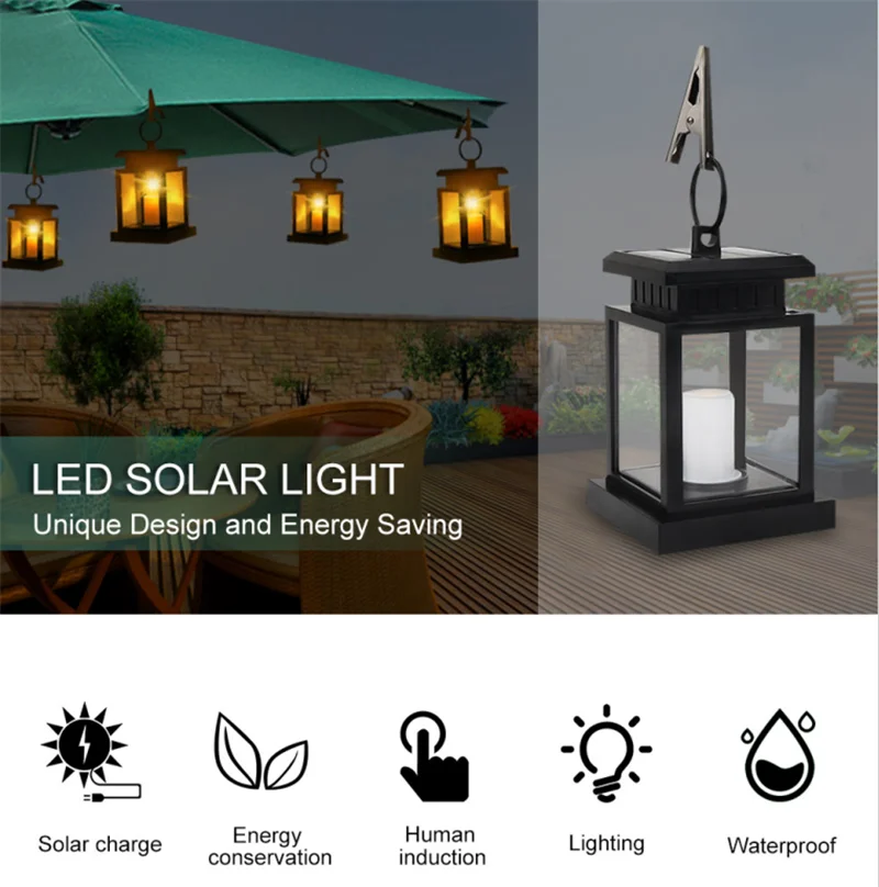 2 шт./лот традиционная Светодиодная лампа на солнечной энергии уличный фонарь для