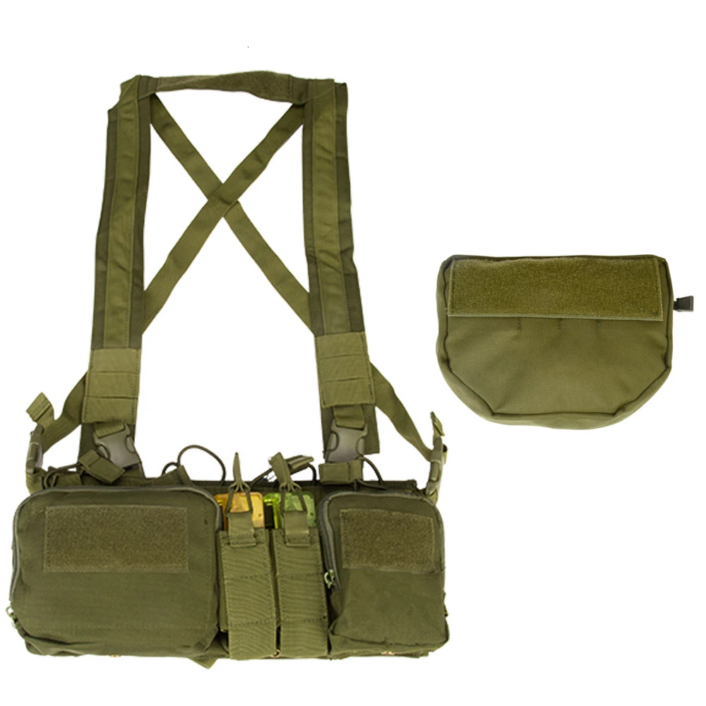 Vest and Pouch OD CS Match Wargame TMC TCM страйкбол тактический жилет военный жилет нагрудная установка пакет Чехол кобура тактический Molle жилеты система поясная упаковка - Цвет: Vest and Pouch OD