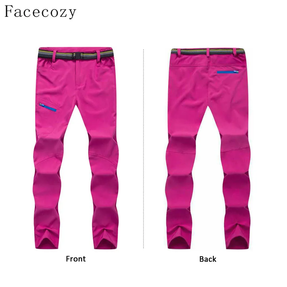 Брюки Facecozy быстросохнущие для мужчин и женщин дышащие однотонные облегающие