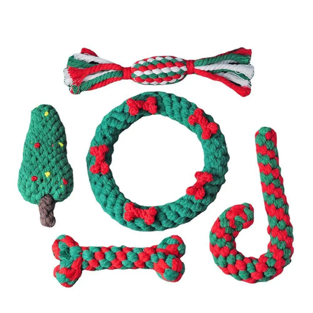 

1pcs Pet Dog Toys Bite Resistant Dog Chew Toys for Dogs Cleaning Teeth Puppy Durable Braided Rope Knot Ball Toy Playing Rope Toy