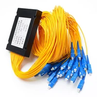 Free Shipping 5 PCSlot Fiber Optical PLC Splitter Box 1x32 SCUPC Connector 20mm 1m