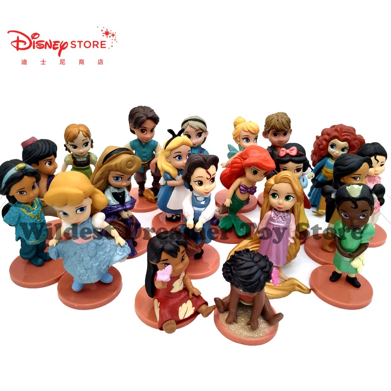 20PcsDisney принцесса фигурки игрушки Рапунцель Белоснежка Золушки Белоснежки фея