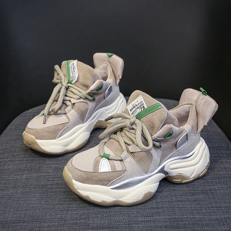 Женская спортивная обувь осенние кроссовки для женщин на платформе модная