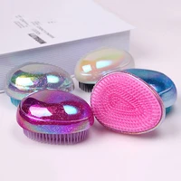 1pc hair brush comb egg round shape soft styling tools hair brushes detangling comb salon hair care comb for travel