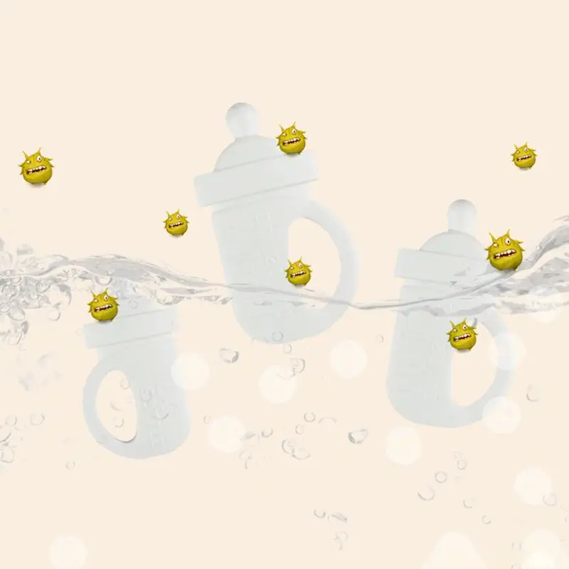 

Silicone Baby Teether Small Milk Bottle Modeling Infant Molar Stick Pacifier Supplies Toys