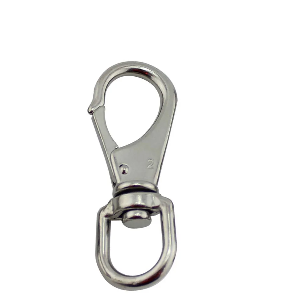 

Stainless Steel 304 Swivel Snap Hook 88mm 69mm Heavy Duty For Dog Leash Key Chain Metal Swivel Snap Hook