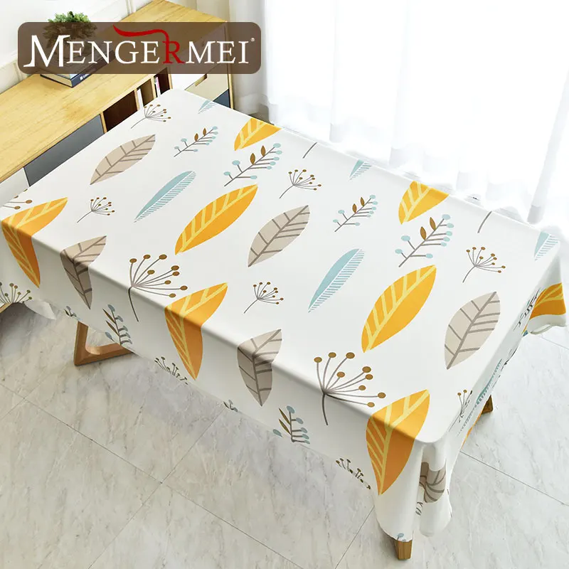 MENERMEI лист завод по производству белых скатерть крышка стула Nordic Стиль