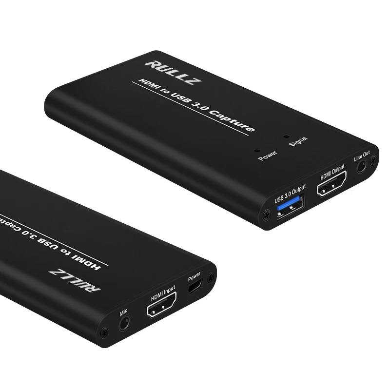 1080P 60FPS HDMI к USB 3,0 карта видеозахвата w/микрофон для PS4 Phone Game ТВ программы Запись VMix потоковая трансляция в прямом эфире