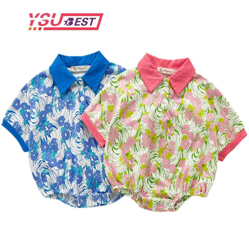 Комбинезон для маленьких девочек хлопковое боди с рукавами летучая мышь