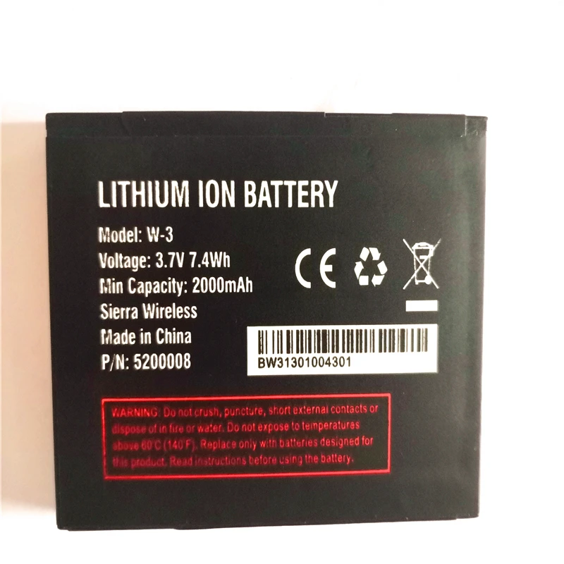 Новинка, батарея для беспроводного маршрутизатора Netgear Sierra 760S 762S 763S 785S, внешняя карта памяти, 2000 мАч, 3,7 в, литий-ионная аккумуляторная батарея
