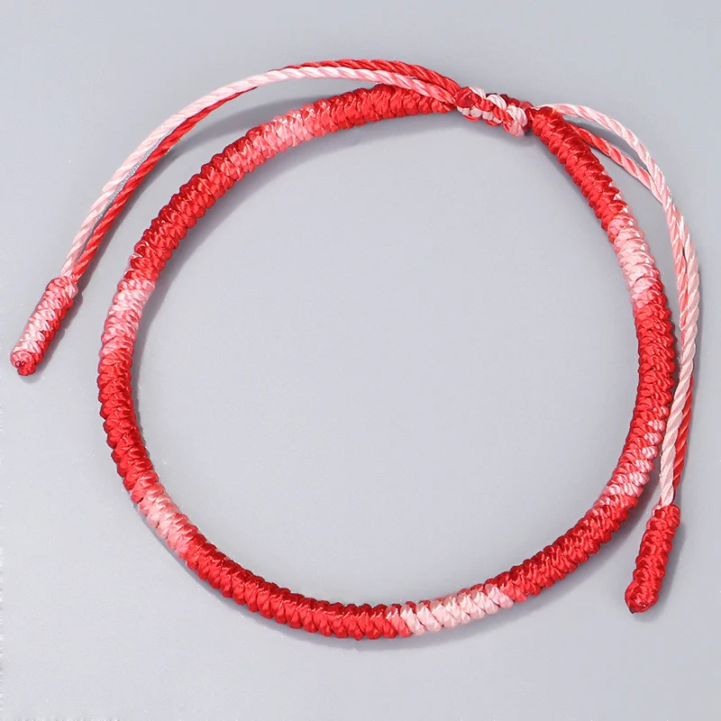 

Tibetan Buddhist Handbraided Knots Lucky Rope Bracelet For Women Monks Blessed Handmade Gradient Color Rope Bracele Bangle