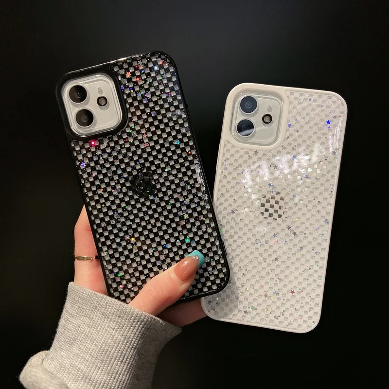 

Luxury Glitter Phone Case For iPhone 11 12 Pro Max 7 8 Plus X XR XS Max 12 Pro Soft Back Cover