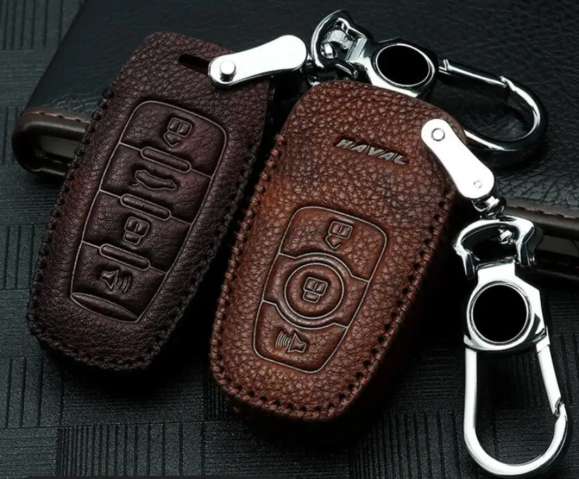 

Car Genuine Leather Key Case Holder For Great Wall Haval Hover H1 H2 H5 H6 H7 H8 H4 H9 F5 F7 H2S C50 Hoist Interior Accessories