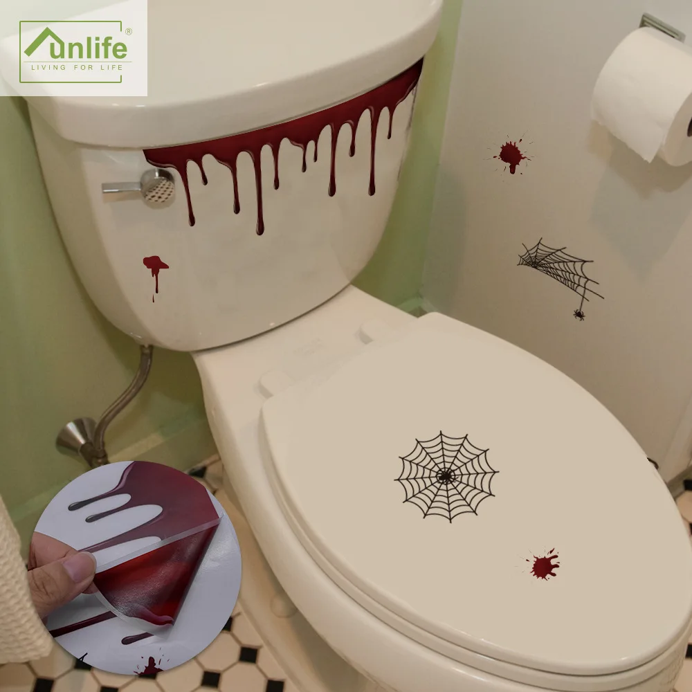 Funlife ужас плазмы серии на Хэллоуин тема Триллер декорация для дома и отеля наклейки стену Happy день HTT024|Крышки
