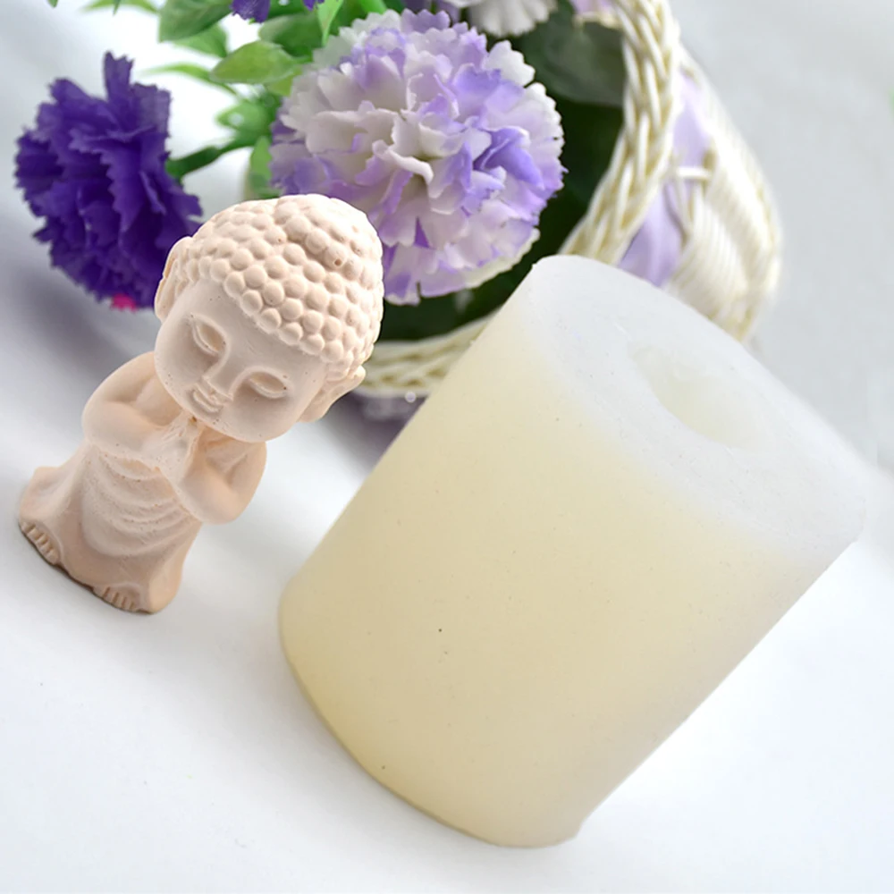 DIY силиконовые формы Будды торт Бог изготовление ручной Глины Ремесло цемента