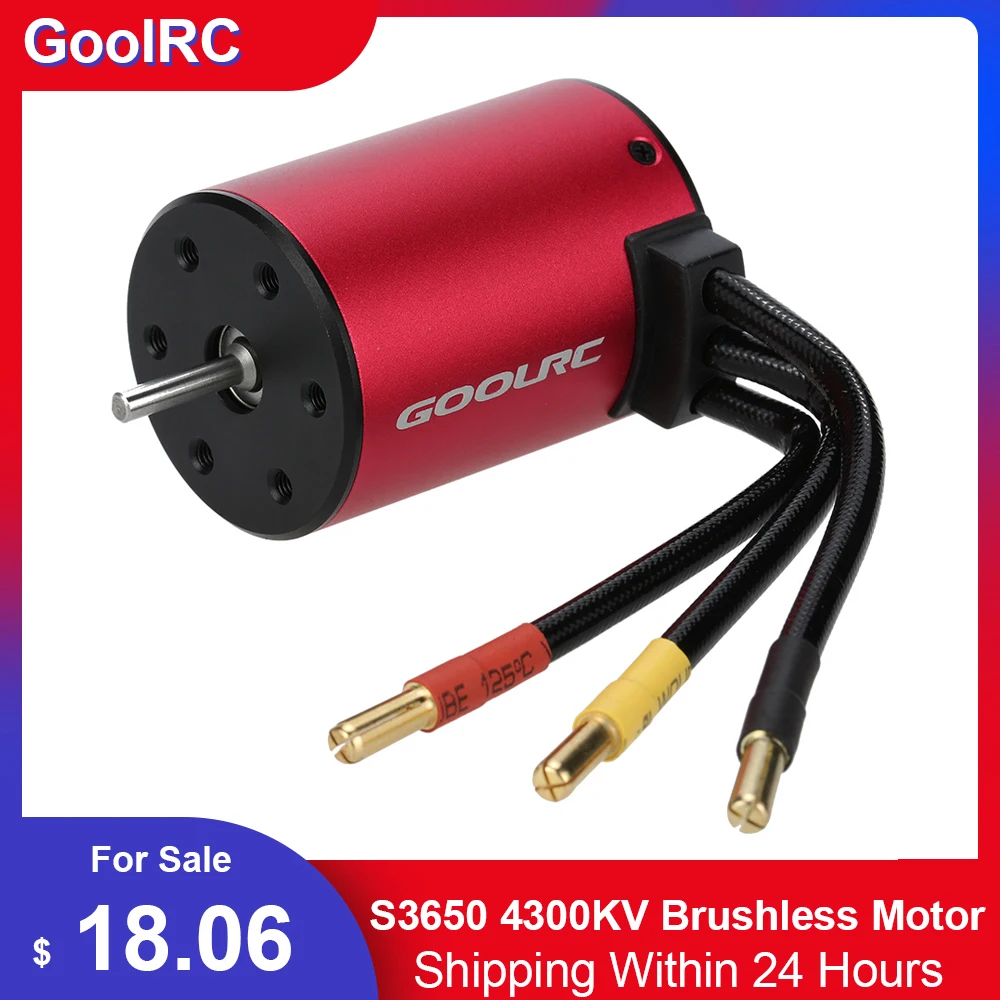 

Оригинальный Бессенсорный бесщеточный двигатель GoolRC S3650 4300KV, высокая производительность, запчасти для радиоуправляемых моделей автомобил...