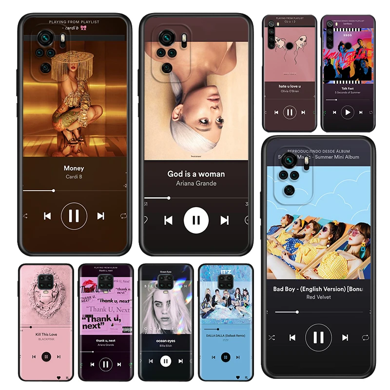 

Silicone Cover HOT Music Player For Xiaomi Redmi Note 10 10S 9 9S Pro Max 9T 8T 8 7 6 5 Pro 5A 4X 4 Phone Case