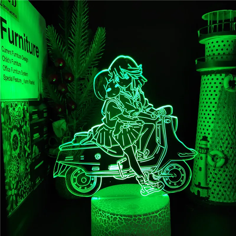 Акриловая 3D лампа фигурка аниме Kill La Ryuko Matoi светодиодный ночсветильник декор для